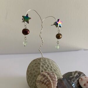 Sea Star Pearl Earrings